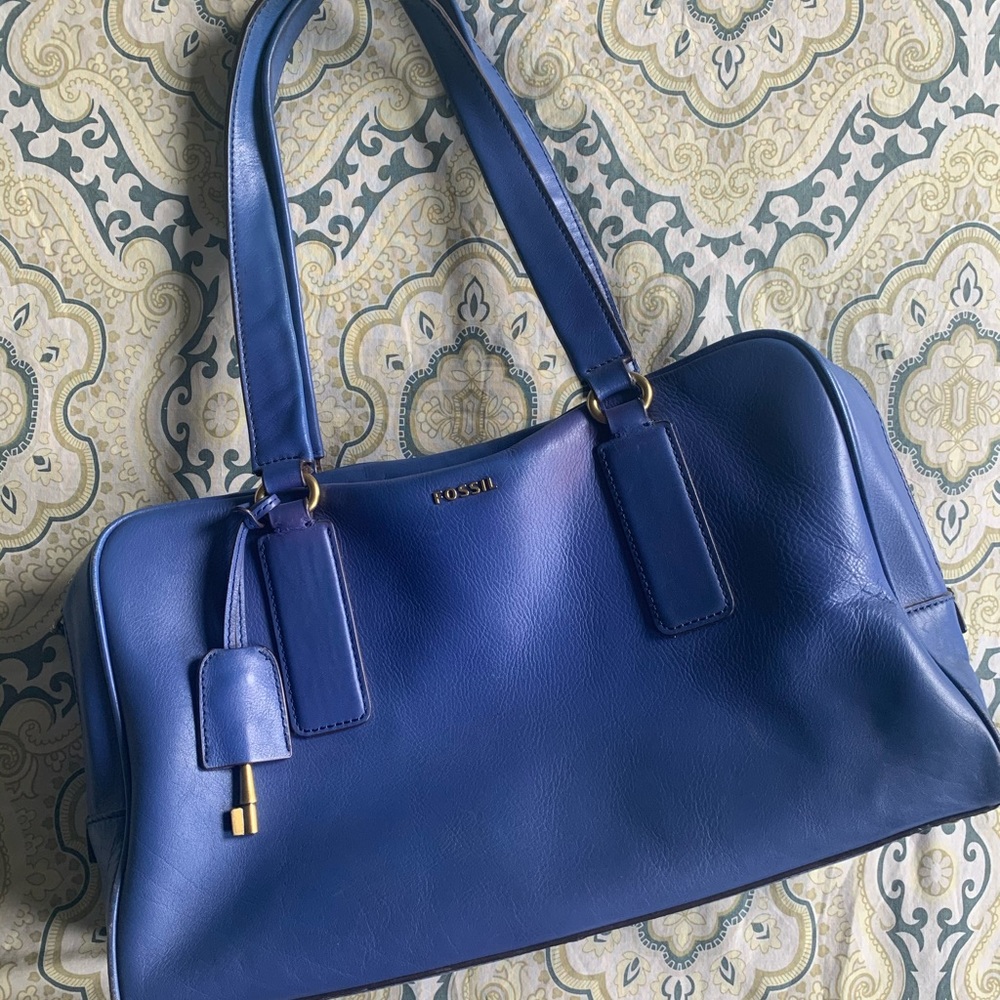 Fossil leather handbag